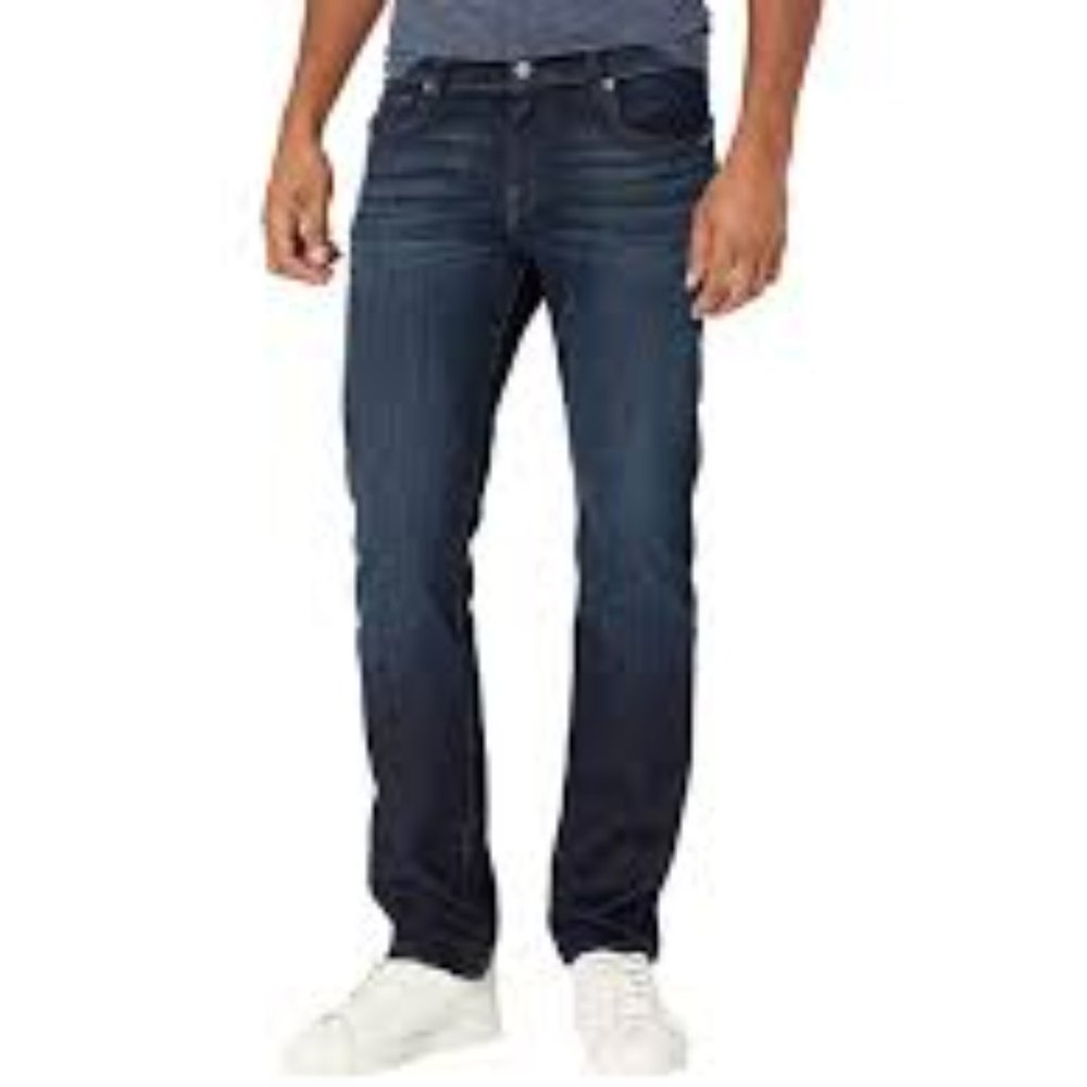 7 For All Mankind Men's Straight Jeans - Dark Blue
